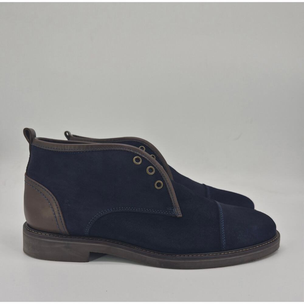 Marc Joseph New York Chukka Boots Men’s Size 41 Navy Brown Suede Leather